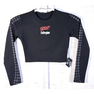 Civil Regime X Marvel Harley Quinn Crop Top Long Sleeve‎ Size Medium